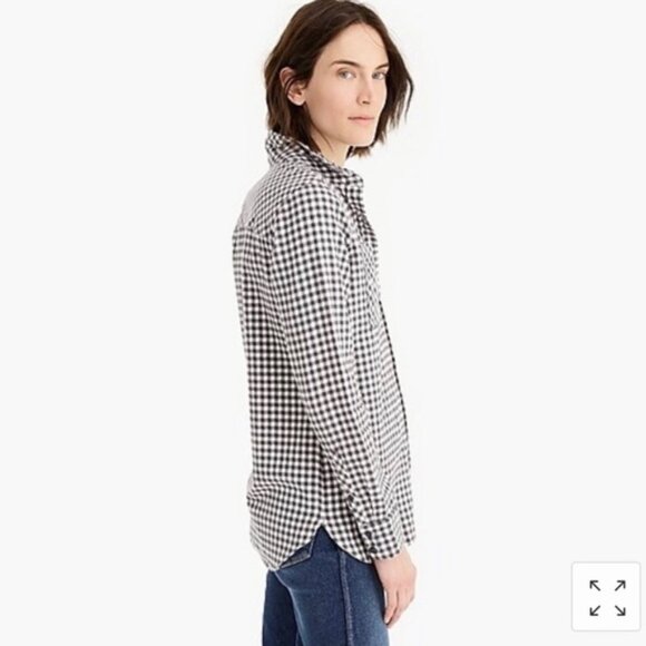 J. Crew Classic-fit Boy Shirt in Mini Buffalo Check 12 - Picture 4 of 16